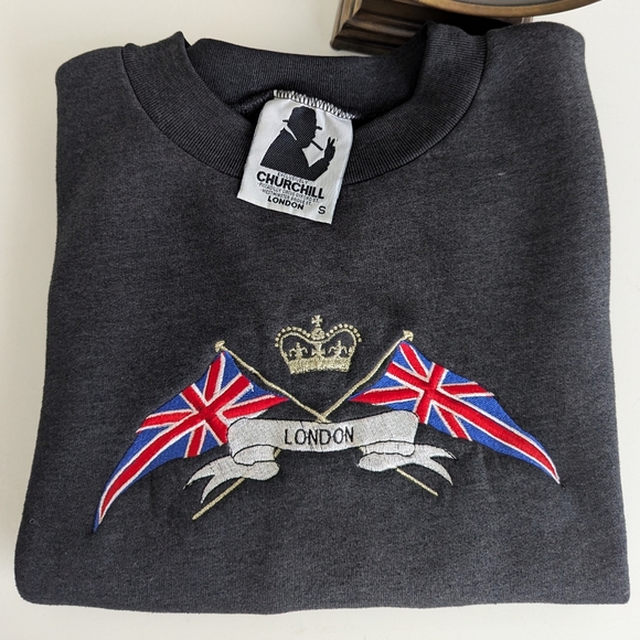 Buckingham London Embroidered Sweatshirt from England Women S/M British Royals - Picture 14 of 14